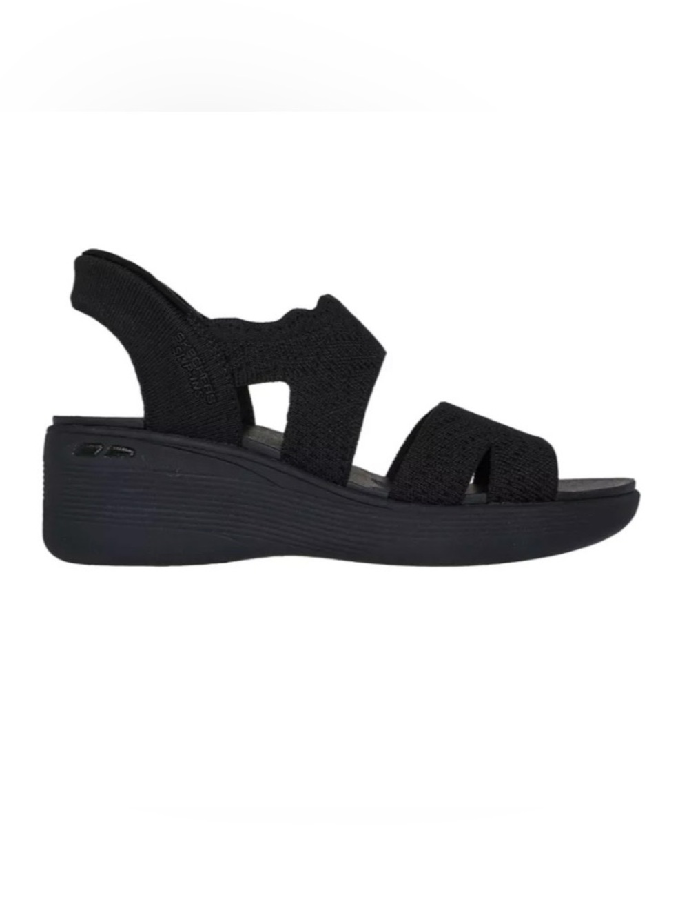 Skechers Pier lite black slip in sandals - Picture 2 of 7